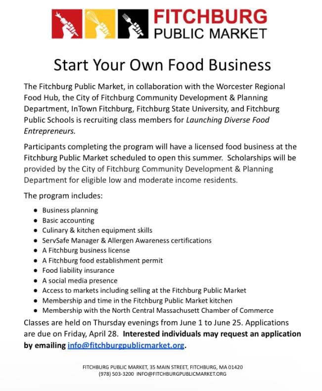 Email info@fitchburgpublicmarket.org for an application!