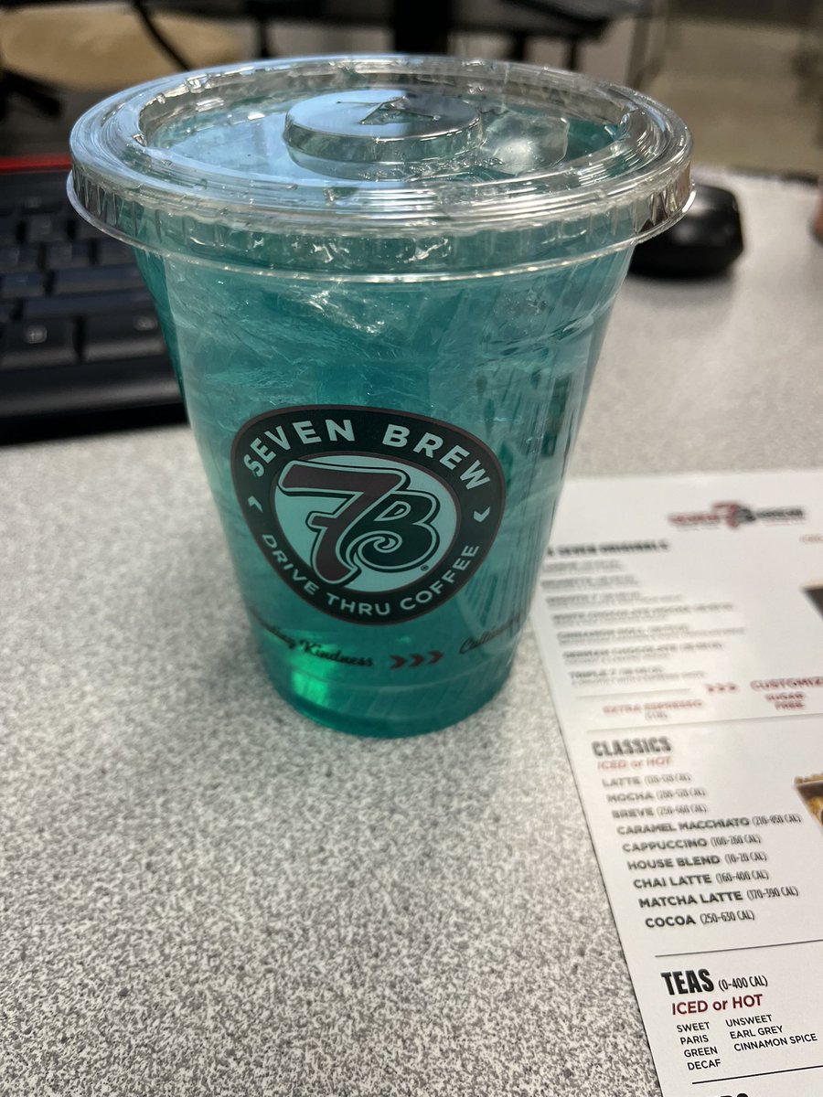Thanks @BGJHS and @7BrewCoffee! The brew lagoon is delicious and a welcomed treat! #teacherlife #tuesdaytreat
