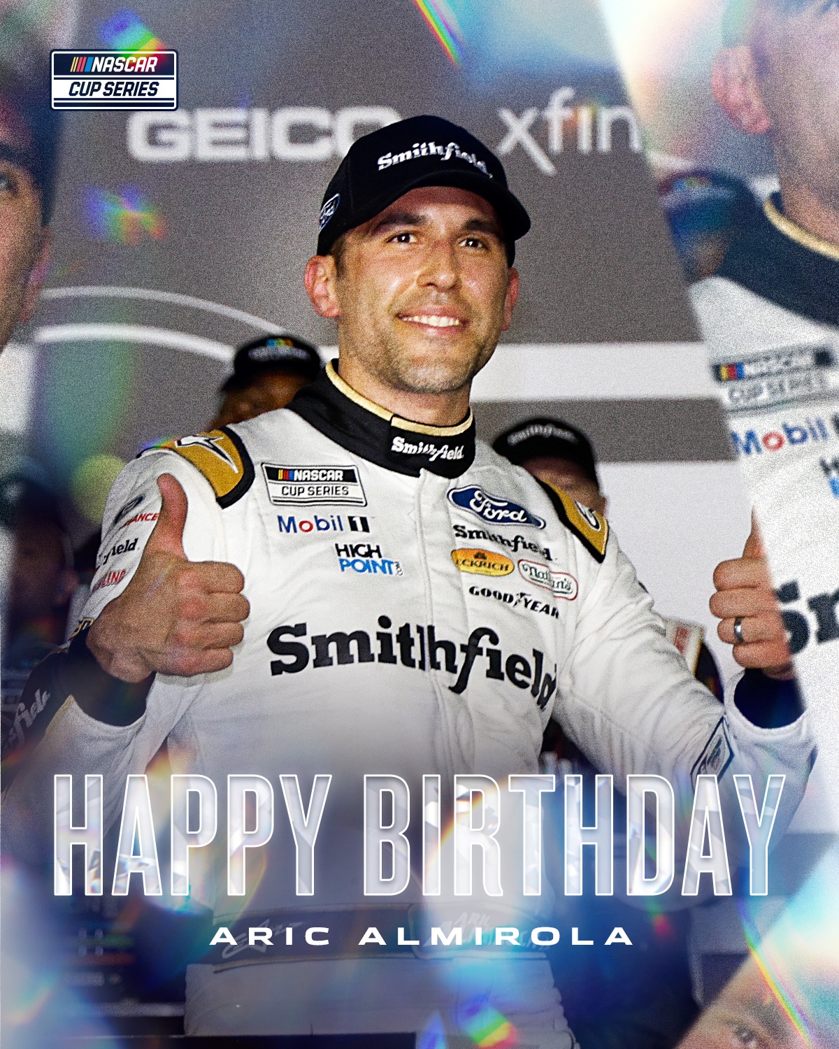 Happy 40th birthday, Aric Almirola!    