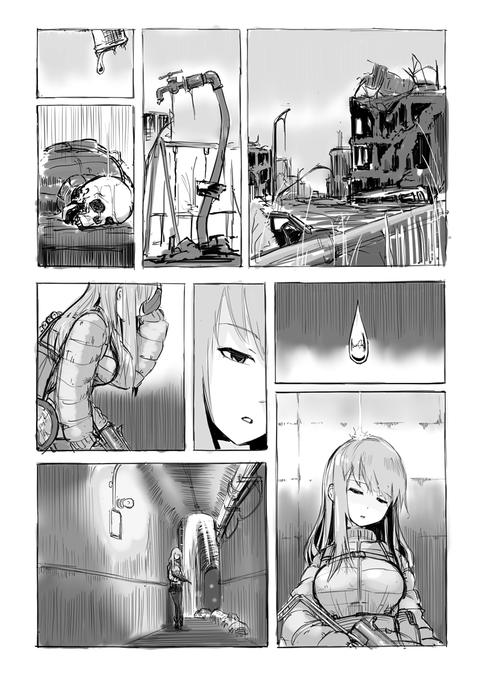 #これを見た人は無言で白黒の画像を貼る 