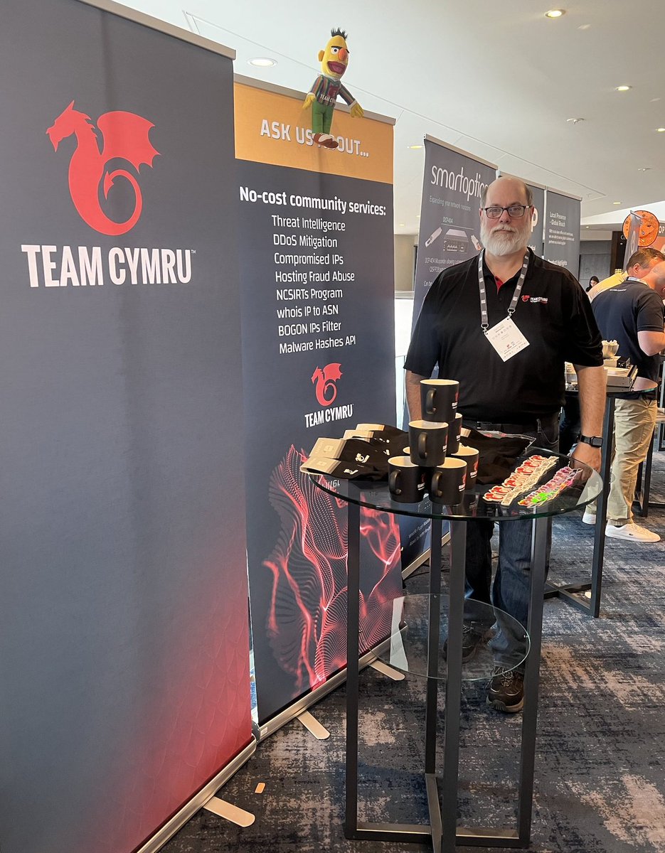 teamcymru's tweet image. Are you at #Netnod? Come visit with John Brown of #TeamCymru