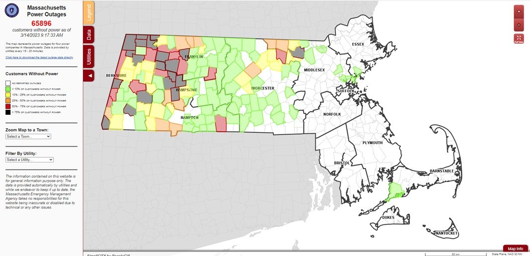 Adam Gaffin on Twitter "RT MassEMA As of 915am, 66,000 EversourceMA, nationalgridus, and