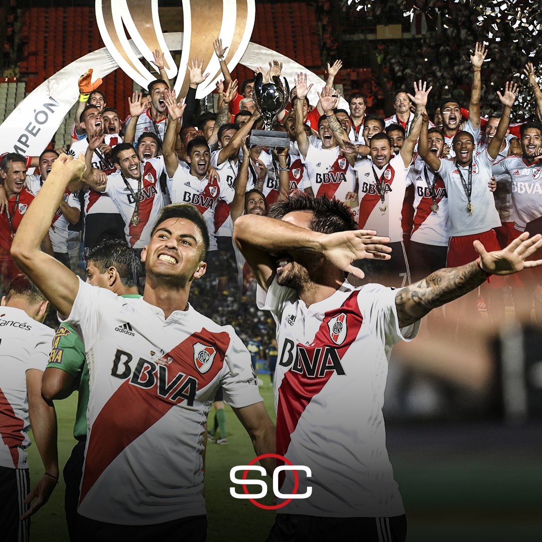 SC_ESPN's tweet image. ¡A 5 AÑOS DE LA SUPERCOPA QUE RIVER LE GANÓ A BOCA!

🔙 Un 14 de marzo de 2018, el Millonario venció 2-0 al Xeneize en Mendoza y se quedó con la Supercopa Argentina 🏆

⚽ ¿Los goles? Pity Martínez y Nacho Scocco