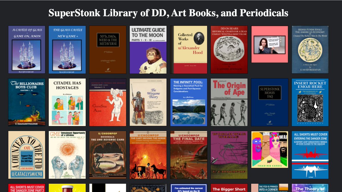 dara_proj's tweet image. Last week me made a commitment to @MsKerriishere and the #GameStop community.

To take their library and make it unstoppable and immutable.

Today we make good on this commitment and proudly present:

The Immutable #SuperStonk Library
gme.dara.global

$DARA 🤝 #GME