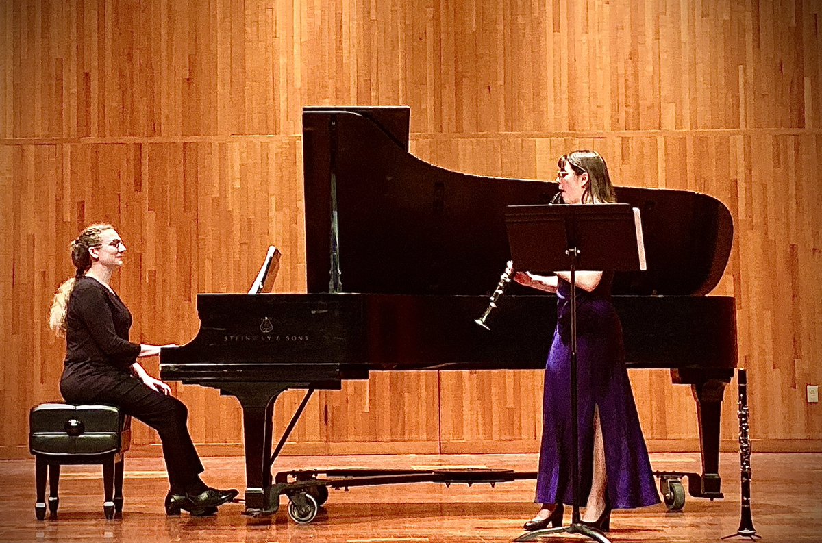 musicwooster's tweet photo. Congratulations to Kayla Stevens, senior Anthropology major, on an outstanding clarinet recital! Assisted by staff pianist Sharon Grimes, Kayla performed a variety of styles, from Baroque to jazz. Kayla studies with clarinet professor Dr. Gunnar Hirthe. https://t.co/rNdTkR1XaU