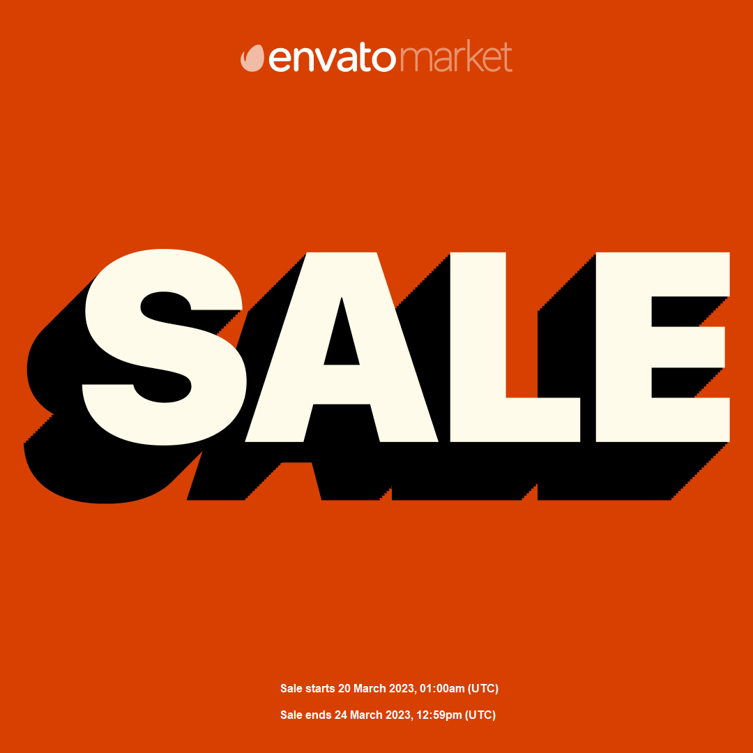 March Sale 2023 coming soon.. ⏳
So, get ready for exciting offers and discounts. 🎉

#redefinigntheweb #sale #marchsale #envato #envatomarket #affiliatemarketing #wordpress #plugin #rtw #envatosale #woocommerce