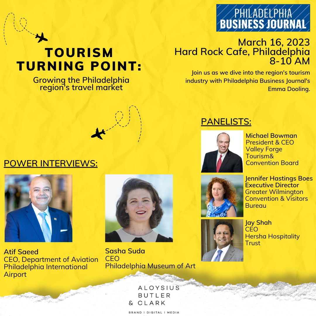 LAST CALL! Get your tickets for Thursday's "Tourism Turning Point" event at Hard Rock Cafe featuring five industry experts. For tickets visit: bizjournals.com/philadelphia/e…