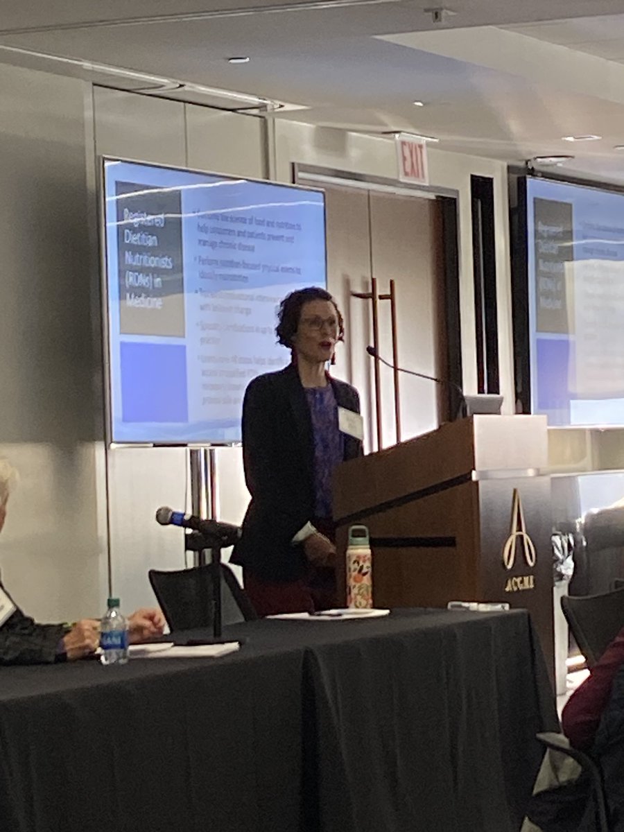 LisaDHowley's tweet photo. The vital role of RDN in health are being shared by Dr Katie Eliot - #ipe @UofOklahoma @acgme @AAMCtoday @AACOMmunities #NutritionSummit https://t.co/HFAPHFBCX1