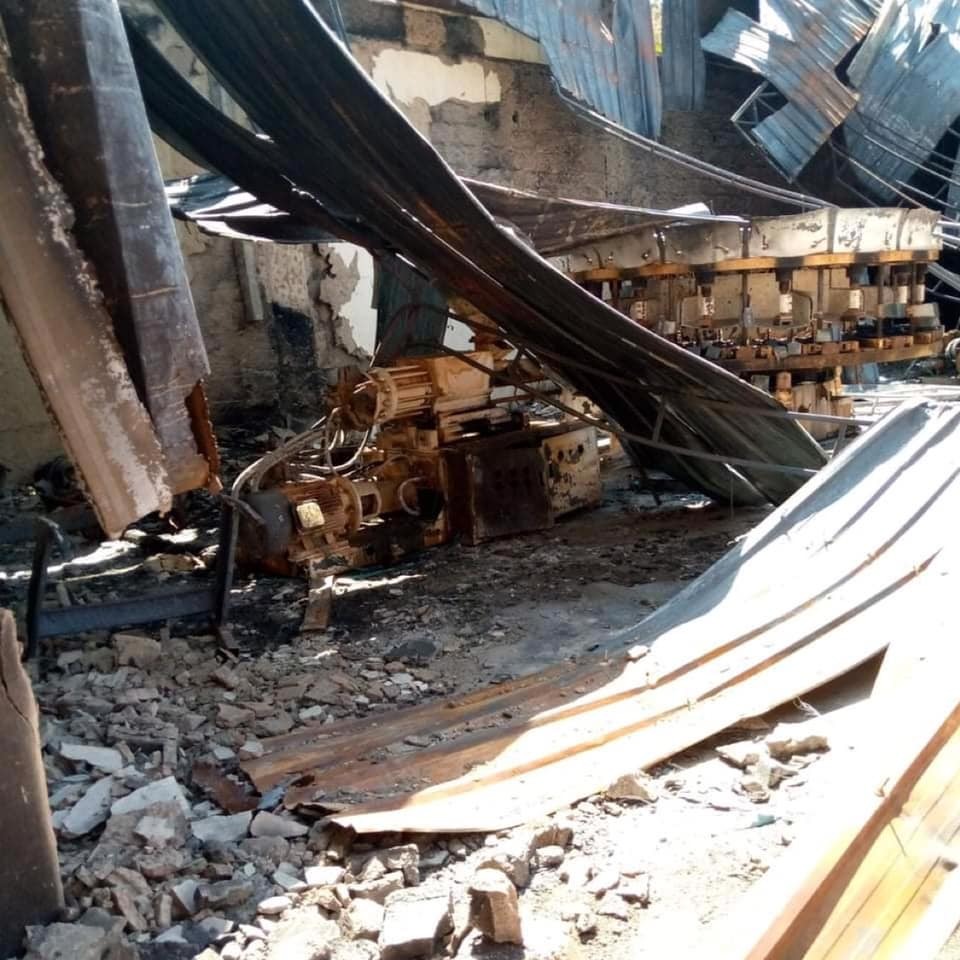 SahanResearch's tweet photo. The Sheba leather factory in Tigray has been completely destroyed due to the war according to an assessment done by the Confederation of Ethiopian Trade Unions. The factory employed 1200 people whose current status is unknown. https://t.co/6uwRJyCYyh