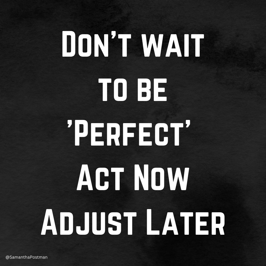 SamanthaPostman's tweet photo. Perfection is a moving line. https://t.co/xFPjkj2g2T