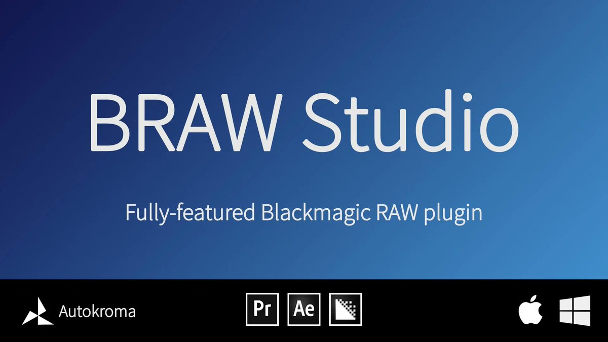 aescripts's tweet photo. NEW: BRAW Studio V3. Available in FREE and Premium Versions. After Effects, Premiere Pro and Media Encoder native Blackmagic RAW (.braw) importer, with advanced Premiere Pro features https://t.co/VQXu06rq4v
#aescripts #aftereffects #brawstudio https://t.co/1gQHtmZVEK