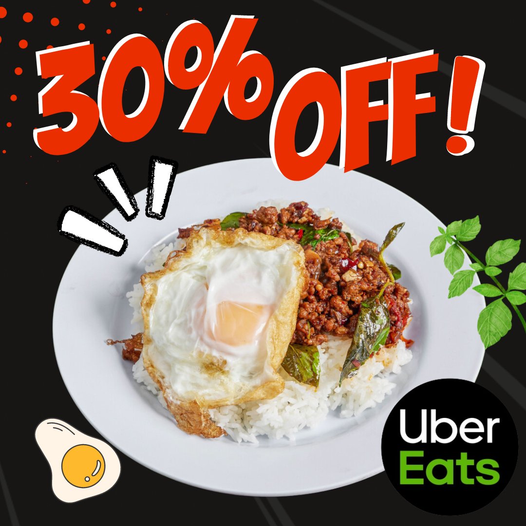 Use code '30KRAPOW30' to feast on your favourites with 30% off with @ubereats_uk!😍
