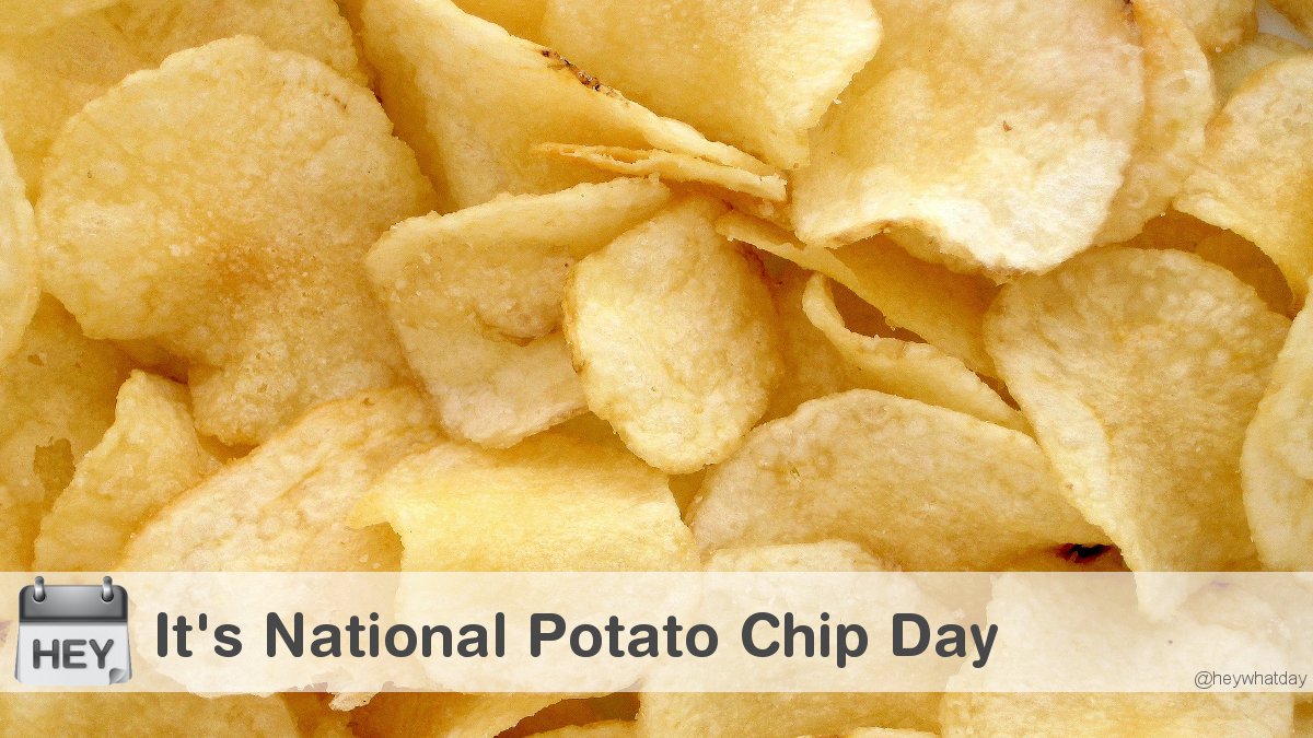 It's National Potato Chip Day! 
#NationalPotatoChipDay #PotatoChipDay #PotatoChips