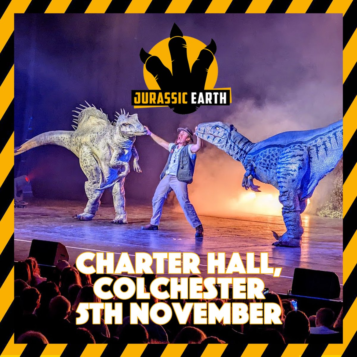 ⚠️ 𝗢𝗡 𝗦𝗔𝗟𝗘 𝗡𝗢𝗪 ⚠️

The Jurassic Earth Dinosaurs are coming to Charter Hall, Colchester!

📍: Charter Hall, Colchester
📅: Sunday 5th November
⏰: 12pm + 3pm
🎟️: colchester-events.co.uk/event/jurassic…