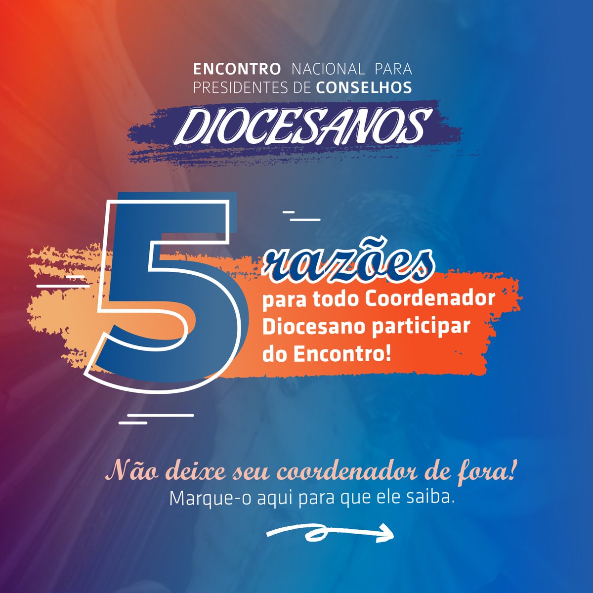 Coordenador Diocesano, reserve sua vaga e fortaleça sua missão na RCCBRASIL! Descubra agora as 5 razões para participar do Encontro da Renovação Carismática Católica para Coordenadores Diocesanos!

Acesse o site e inscreva-se: rccbrasil.org.br/encontropresid…