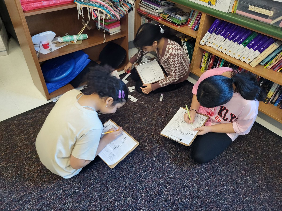 Students are working hard to create blueprints of our classroom. Look at all these future architects! 
<a href="/GoshenPostES/">Goshen Post ES</a>