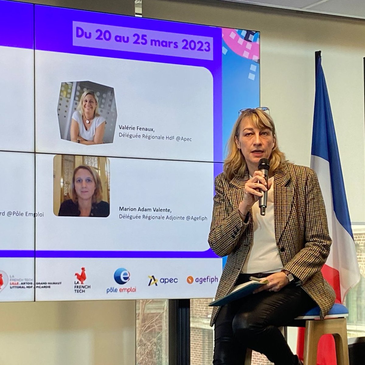 [#TousMobilisés]🎙️"Le #numérique, c’est pour tous et c’est partout! Nous accompagnons toutes les entreprises à trouver les talents de demain! <a href="/SeverineDelong/">Delong Severine</a> directrice territoriale @pole_emploi lors de la conférence de presse de lancement de la 
<a href="/SemaineduNumHDF/">Semaine du Numérique en HdF</a>

#AvecPôleEmploi
