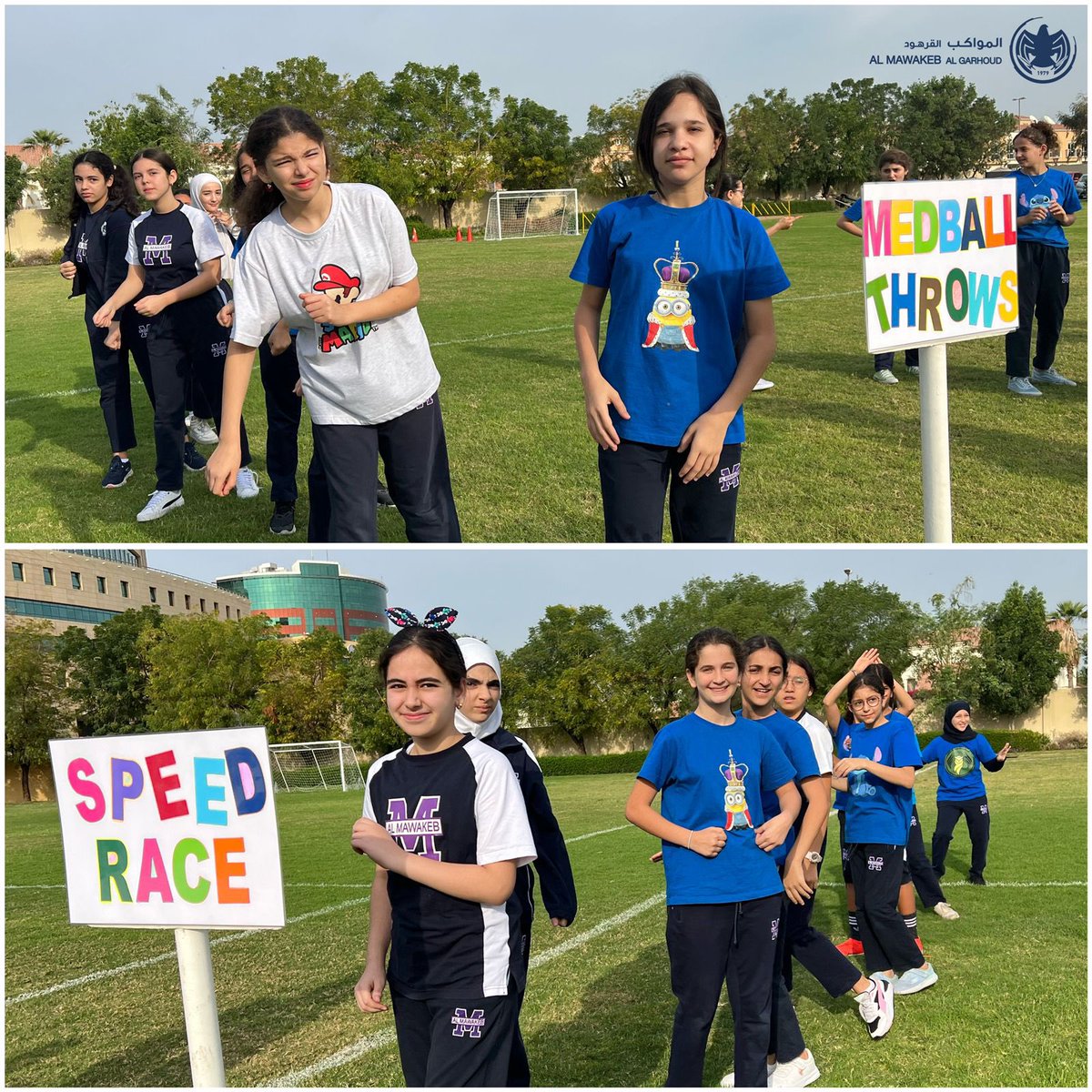 Mawakeb_Garhoud's tweet image. "Our G5&amp;amp;6 girls were unstoppable at the Olympic Games! They gave it their all during the running race, long jump &amp;amp; medball throws. #OlympicDreams #GirlsRunFast #CompetitionIsGood"