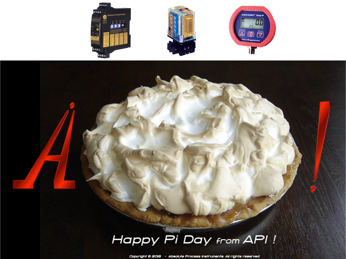 Happy National PI Day. 

Absolute Process Instruments
800-942-0315 / sales@api-usa.com
#API #Cecomp
