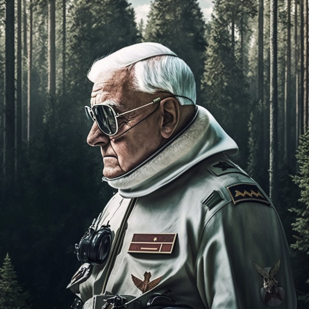 artecomia's tweet photo. #Papa em #TopGun
✏️: the pope as a top gun pilot, impossible , urban exploration , coniferous forest , panorama , colorized, 4k, ultrarealistic
#Midjourney #MidjourneyArt #AI #AIArt #AIArtWork #Art #Arts #Arte #ArteComIA #ArteIA #IA #InteligenciaArtificial https://t.co/A7JU6yaTsU