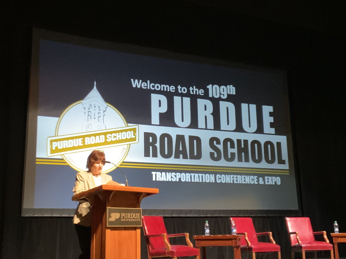Thank @PurduePlautEVPR for welcoming 3000 participants to the 109th <a href="/PurdueRdSchool/">Purdue Road School</a>.
