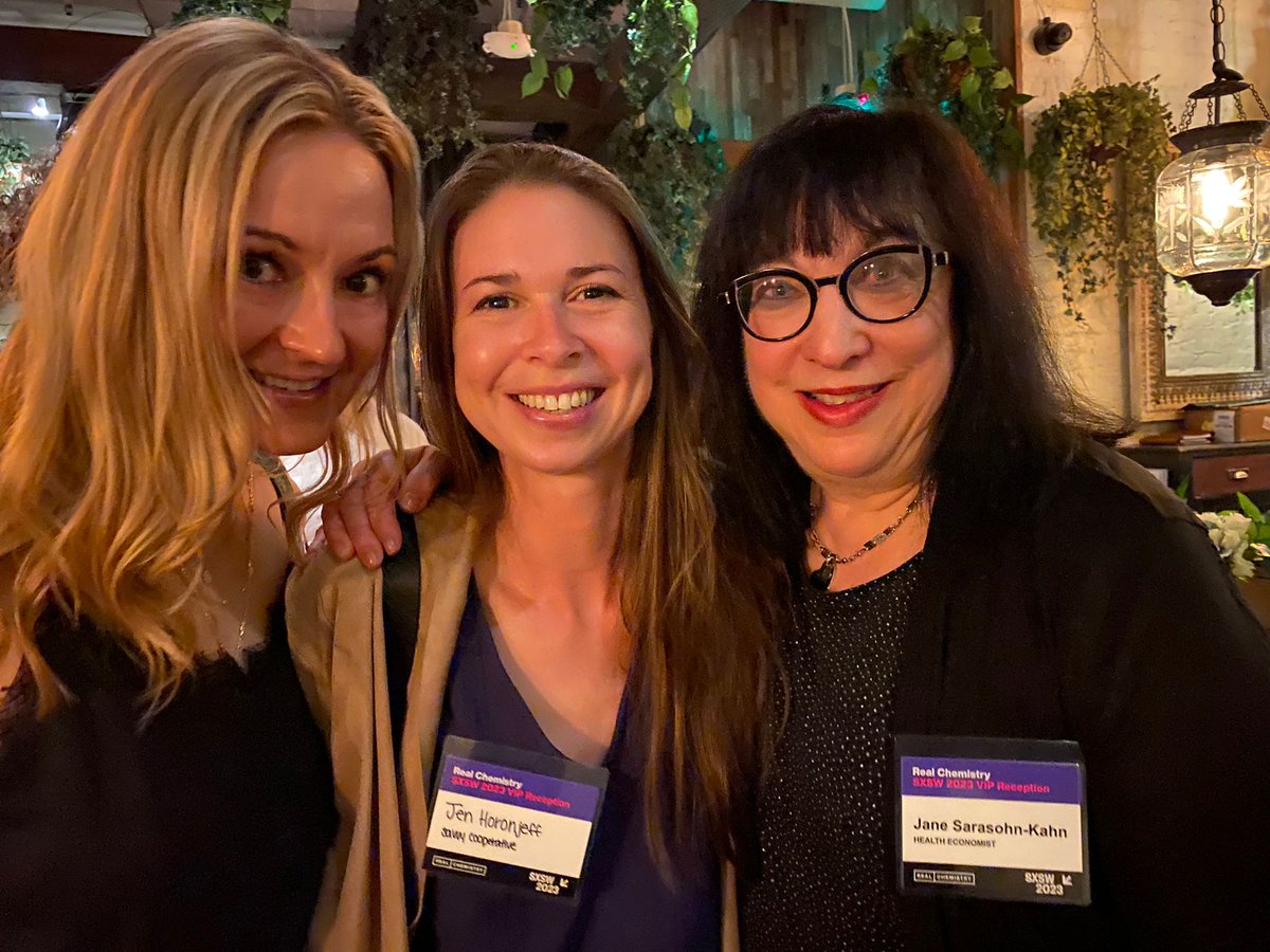 @drgnayyar.bsky.social — Geeta Nayyar, MD MBA (@drgnayyar) on Twitter photo From <a href="/healthythinker/">Jane Sarasohn-Kahn</a>'s panel to my spirited conversation with Lee Shapiro and <a href="/Dr_JSchneider/">Jennifer Schneider</a>.
We remain likeminded on our aspirational goals of bringing #consumers closer to healthcare delivery both in-person AND virtually with #AI playing a key role.
#SXSW2023 From <a href="/healthythinker/">Jane Sarasohn-Kahn</a>'s panel to my spirited conversation with Lee Shapiro and <a href="/Dr_JSchneider/">Jennifer Schneider</a>.
We remain likeminded on our aspirational goals of bringing #consumers closer to healthcare delivery both in-person AND virtually with #AI playing a key role.
#SXSW2023