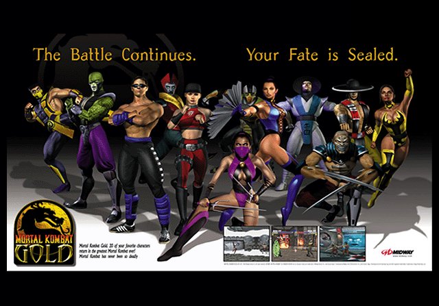 TheSpineRip's tweet image. The MK Gold ad is one of my favorites. #MortalKombat