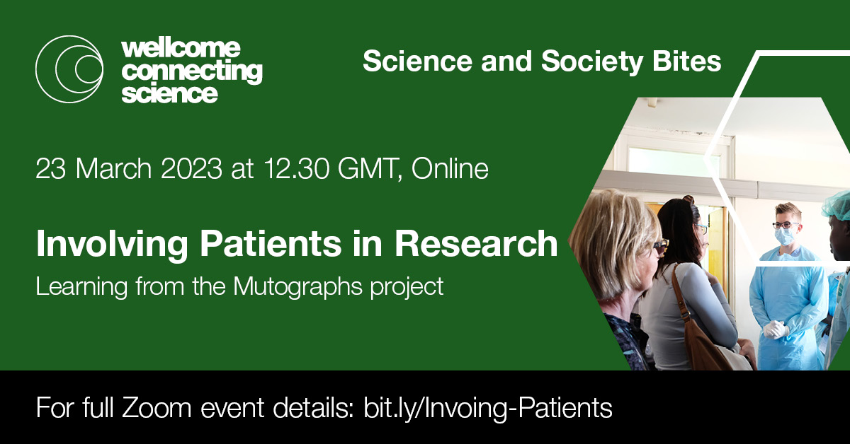 ICYMI For anyone interested in hearing about the patient or participant experience, in engagement with cancer research. This free lunchtime seminar will explore what we can learn from the @sangerinstitute @CR_UK Mutographs of Cancer project!  
https://t.co/da4ENyaxI9