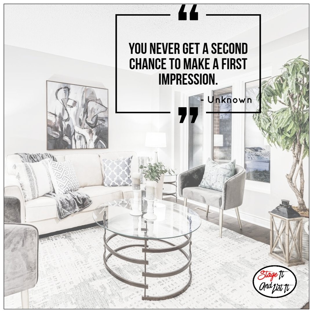 Applies to home staging as well 😉. 
.
.
#stageitandlistit #homestaging #stagingsells #staging #staginghomes #realestatestaging #stagedtosell #stagerlife #homestager #stagingworks #propertystaging #propertystyling #realestate #realestatestyling #durhamrealestate #durhamrealtors