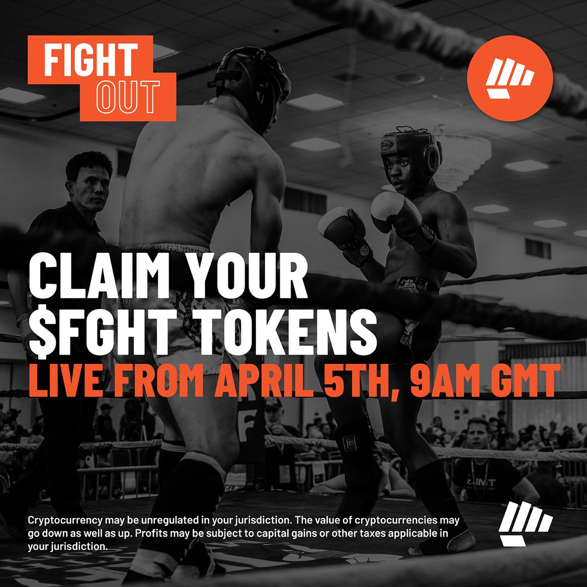 FightOut_'s tweet photo. 🚨 Important Information 🚨

Claim your $FGHT tokens starting April 5th 9am GMT from our website.

Website 👉https://t.co/9pikKGRjSd

Locked tokens vest from that time, releasing every second until fully unlocked. Vested tokens can be claimed at any time. 

👊⚡️#FightOut #Presale https://t.co/OdOMALacD1