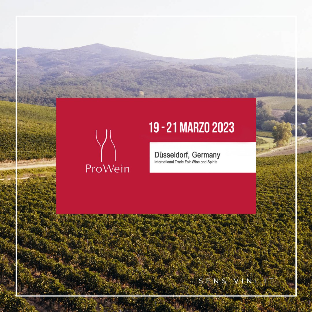 Dear Friends and Customers,
Sensi Vini is pleased to invite you to ProWein 
•
Let’s meet us here: Hall 16 • booth G75
•
We look forward to seeing you at ProWein from March 19th to 21st!