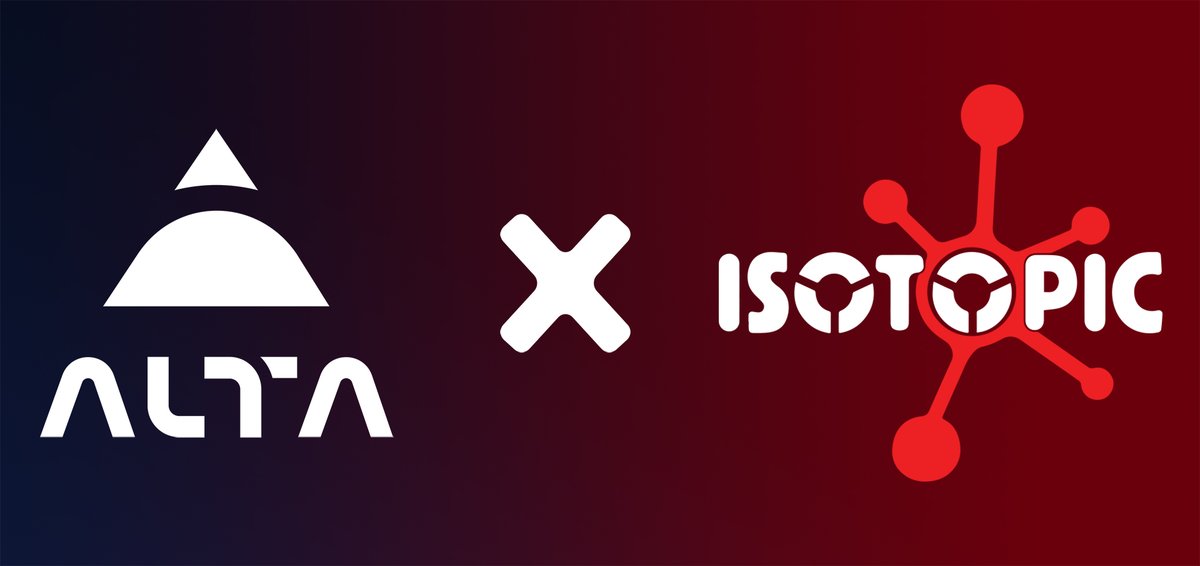 isotopic12's tweet image. 😍 Delighted to strategically partner with @ALTALab_io 

🚀 ALTA is a Blockchain accelerator and consultancy that is committed to driving the mass adoption of distributed ledger technology (DLT) and blockchain solutions.

🌐 Check out the ALTA website: altalab.io