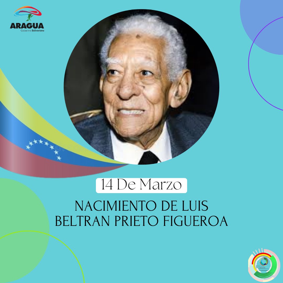 leoalvacabrera's tweet photo. A 121 años del Nacimiento del maestro Luis Beltran Prieto Figueroa, surgido del pueblo, realizó importantes aportes al sistema educativo venezolano, propuso la dignificación del maestro y una nueva visión de enseñanza y aprendizaje.
#ChavezAntiimperialista 
@_LaAvanzadora https://t.co/ytye5Uv4RK