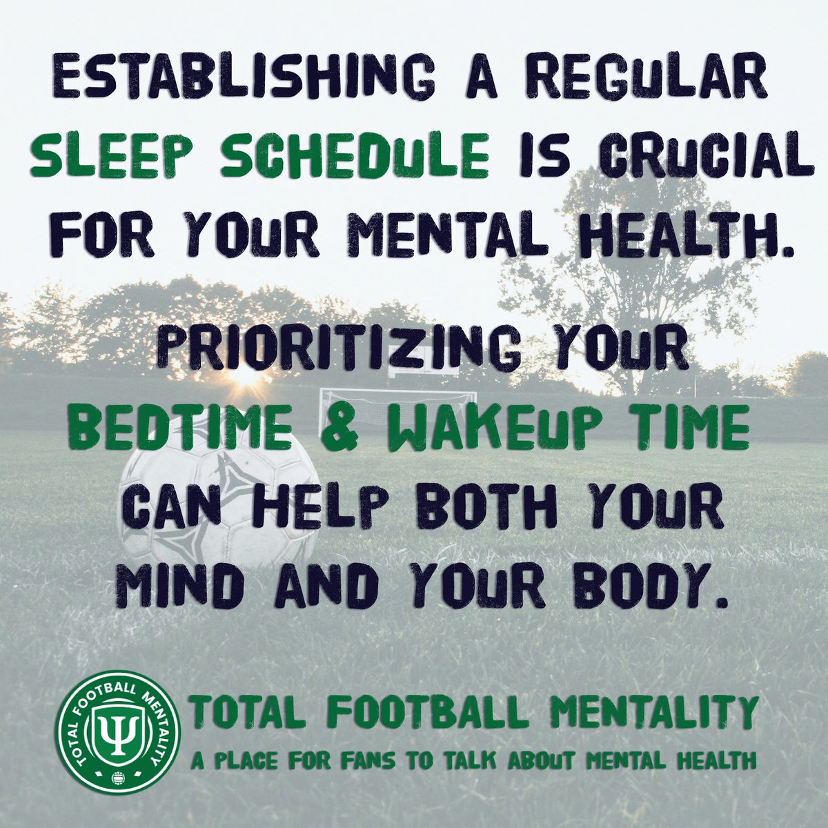 Going to bed and waking up at the same time every single day is one way to help establish a regular sleep schedule. When your sleep is regulated well, not only your physical health but also your mental health can improve. 

#MentalHealth 💚 #SleepSchedule 😴 #SleepRoutine