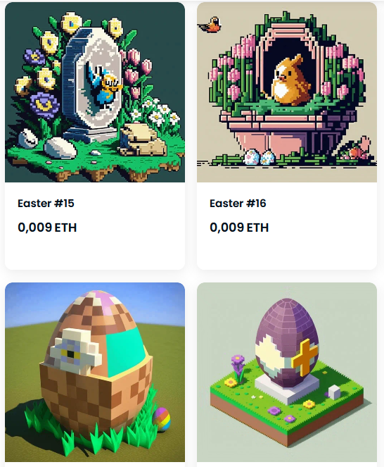 vau_ART's tweet photo. Just in time for Easter! 🐰🌷 Check out the Easter Pixelart NFT collection on @opensea
Now on sale for 0.009 ETH https://t.co/9PIVnPu9DS

#Easter  #NFT #pixelart #OpenSeaNFT #openseaart #NFTCommunity #nftart #NFTCollection #NFTartwork #NFTdrops #Easter2023 #Easter #NFTartists https://t.co/rsbnPo7QBb
