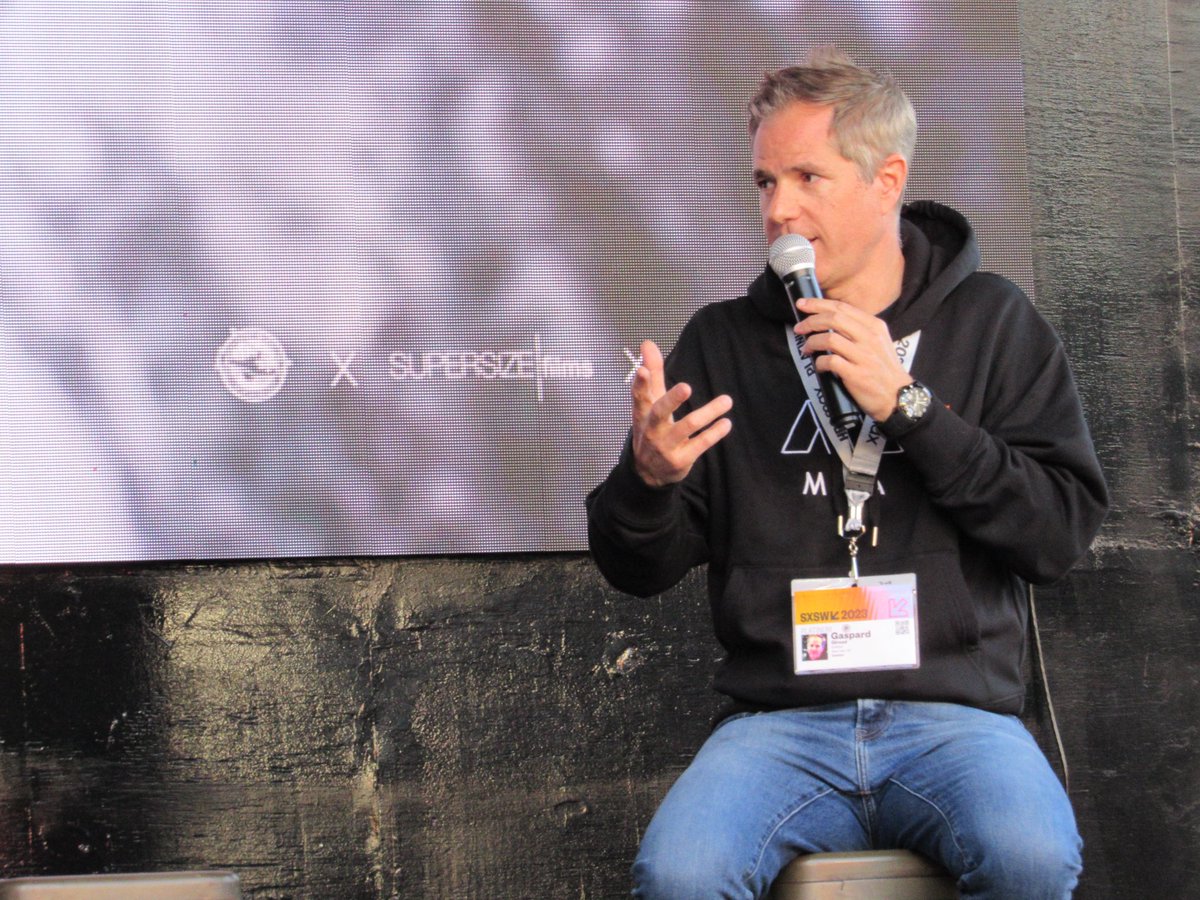 📣 Évent • @SXSW | La French Touch Rendez-Vous
🗣️ Speakers

Great talk with Guillaume Therien from <a href="/Triptyq_vc/">Triptyq Capital</a> &amp; a pleasant moment of sharing with all the participants &amp; the audience ❗️

#SXSW2023 #FrenchTouch #Mira #Tech #Innovation