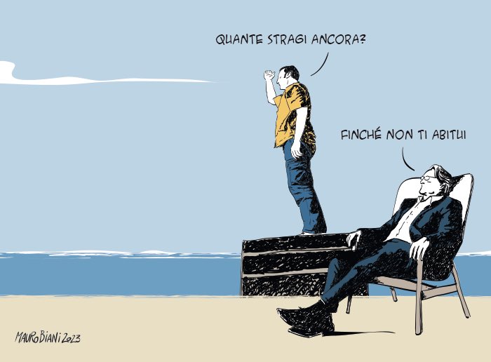 nonsonpago1's tweet photo. @maurobiani: #persone #migranti #profughi #rifugiati #viaggiatori
Quante stragi ancora?
Oggi su @repubblica
#Biani !
#stragedy #blob @BlobRai3 https://t.co/u1v9uQfv21