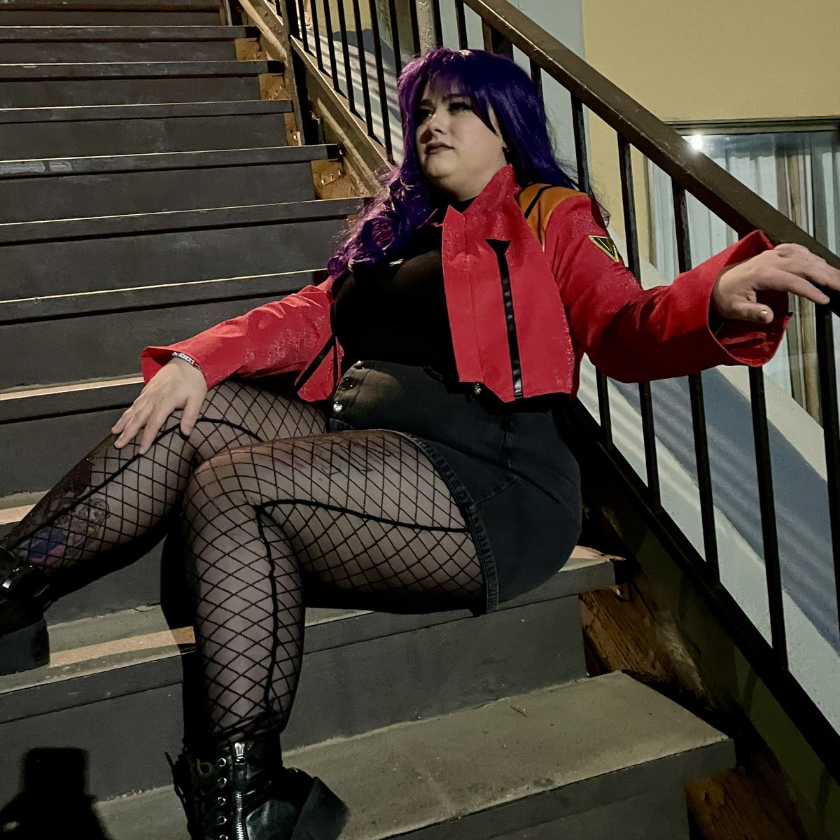 sheepscribbles's tweet image. Fun impromptu stair photos
#misato #plussizecosplayer #newcosplayer #evacosplay