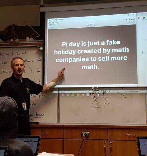 ScienceNotDogma's tweet photo. Also, for the slightly cynical among us... 😅
#PiDay #LOL #STEM #Math #science #pie #BigMath https://t.co/yofSsq5XTU
