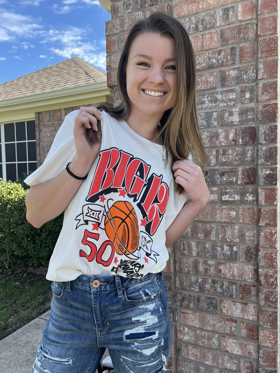 In celebration of the 50th Anniversary of Title IX, the <a href="/Big12Conference/">Big 12 Conference</a> announces 50 Years Forward! We really enjoyed designing this tee for the pioneers and alum of #Big12WBB and look forward to growing this partnership! Shout out to former Texas Tech/K-State alum