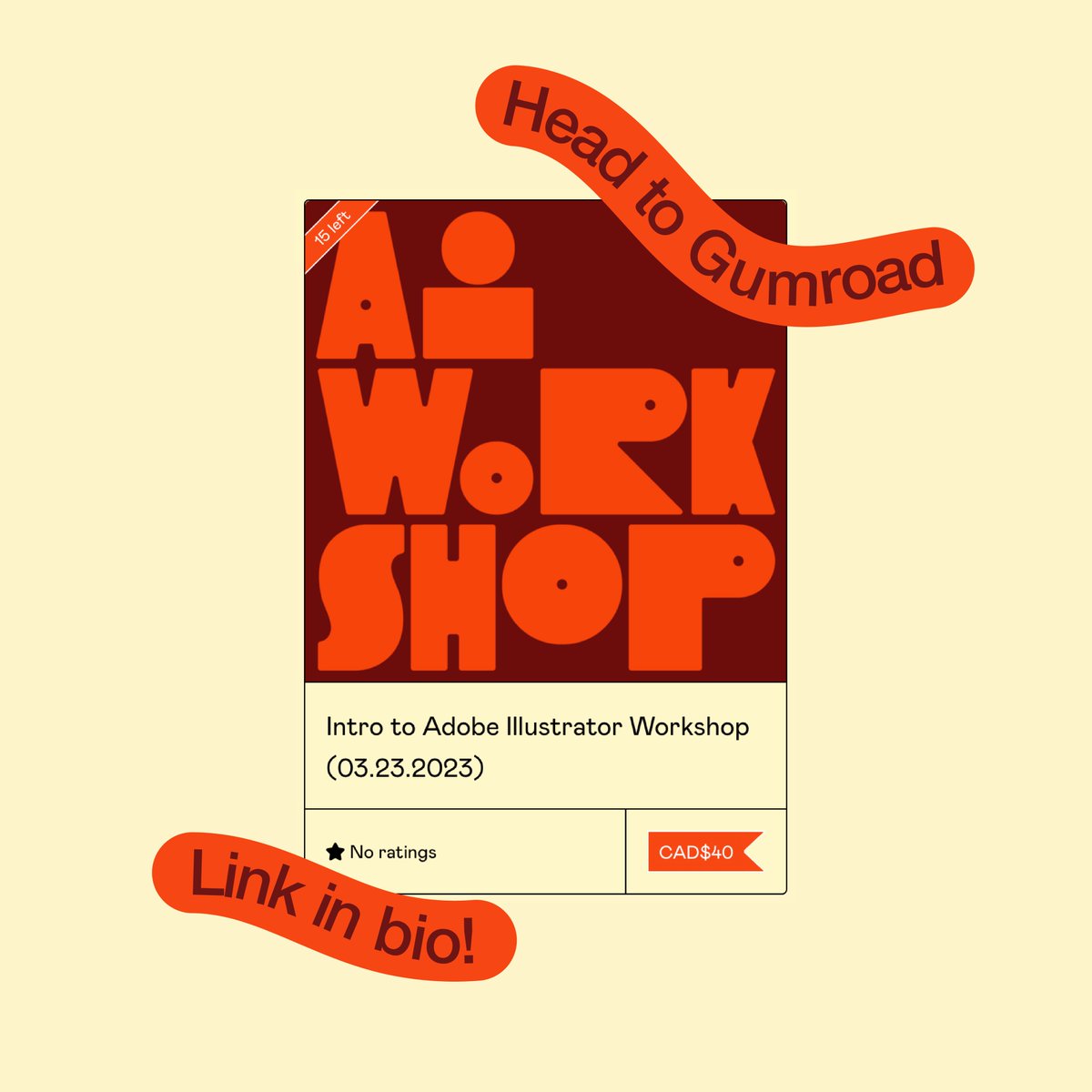 flo_sucks's tweet photo. Hi there Montreal peeps! 👋 I'll be facilitating an Intro to Adobe Illustrator workshop next Thursday March 23 at Café Camas 💻 Reserve your spot now! Head over to https://t.co/hgPqNZtJxq for more info https://t.co/McbZ9SmQTF