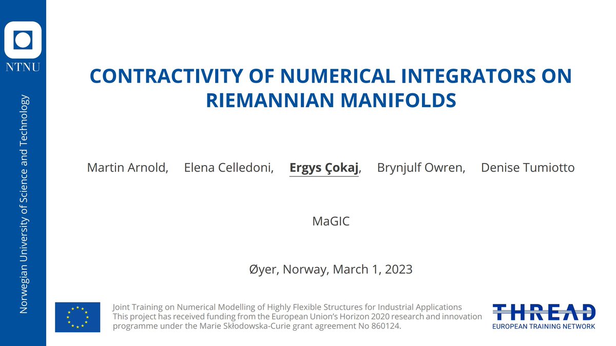 25 years of MaGIC - Manifolds and Geometric Integration Colloquia #MaGIC2023 
Interesting talks in a friendly atmosphere, social activities and a nice surprise from the northern lights on the first night. 
📍Øyer, Norway, 28 February - 2 March 2023