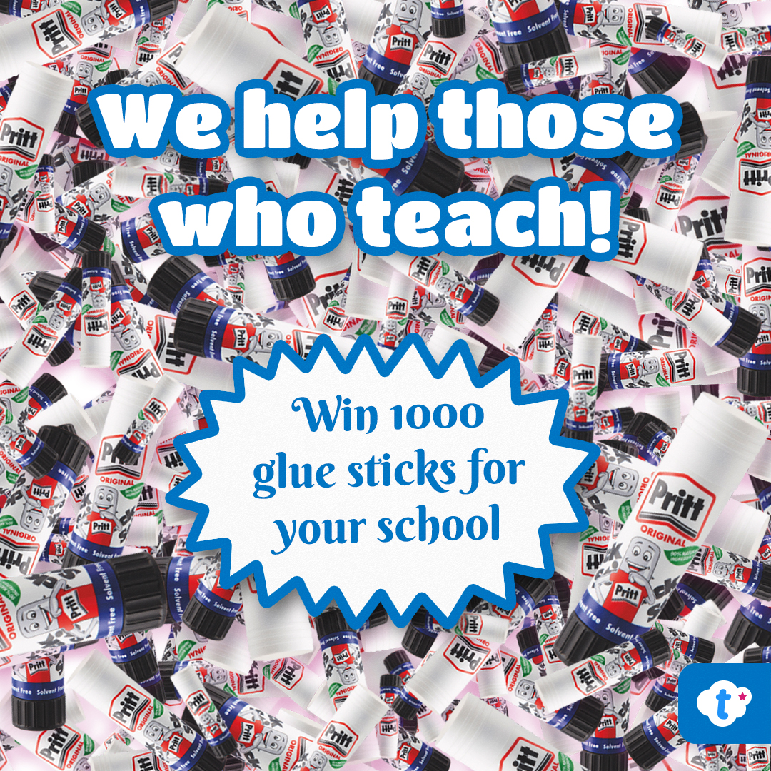 📢 WE’RE GIVING AWAY 1000 GLUE STICKS!!! That’s right! You could win ONE THOUSAND glue sticks for your school 🙌 To enter… 🎁 Reply with '1000 GLUE STICKS' (1 reply = 1 entry so enter as many times as you like!) 🎁 Follow @TwinklResources 🎁 Like & Retweet T&Cs apply.