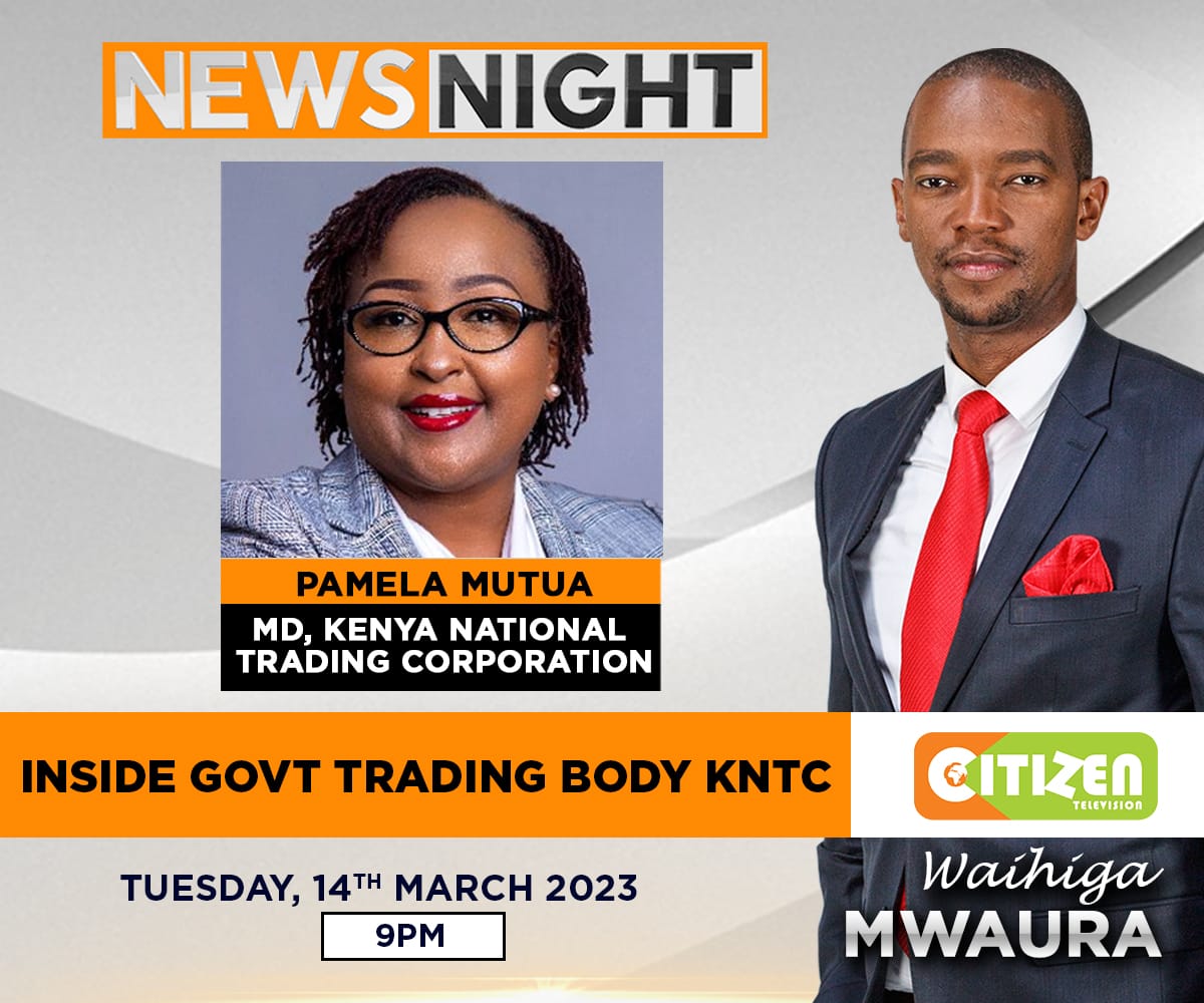 CountyDigitalKe's tweet photo. Join Pamela Mutua MD Kenya National Trading Corporation KNTC on the #Newsnight @citizentvkenya as she speaks on how the #KNTCDelivers helps it grow its capacity to import essentials as well as improve its warehousing capabilities. @WaihigaMwaura https://t.co/VRb4GFO10Q