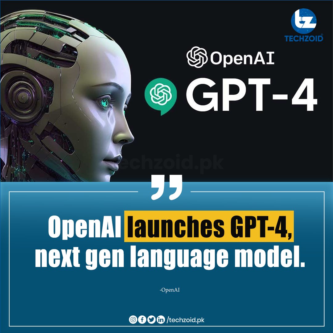 nocodepakistan's tweet image. OpenAi announced GPT-4. GPT-4 is a large multimodal model (accepting image and text inputs, emitting text outputs) that, while less capable than humans in many real-world scenarios, exhibits human-level performance in various fields.
#gpt4 #openai #techzoid