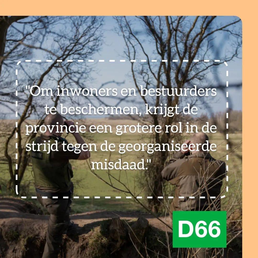 Stem veiligheid vooruit! 🚨

We moeten als provincie beter optreden tegen georganiseerde misdaad en de dumping van drugsafval in onze natuur.💊🌳

Stop stilstand.
Stem vooruit.
Stem 15 maart D66.💚

#stopstilstandstemvooruit 
#stemD66