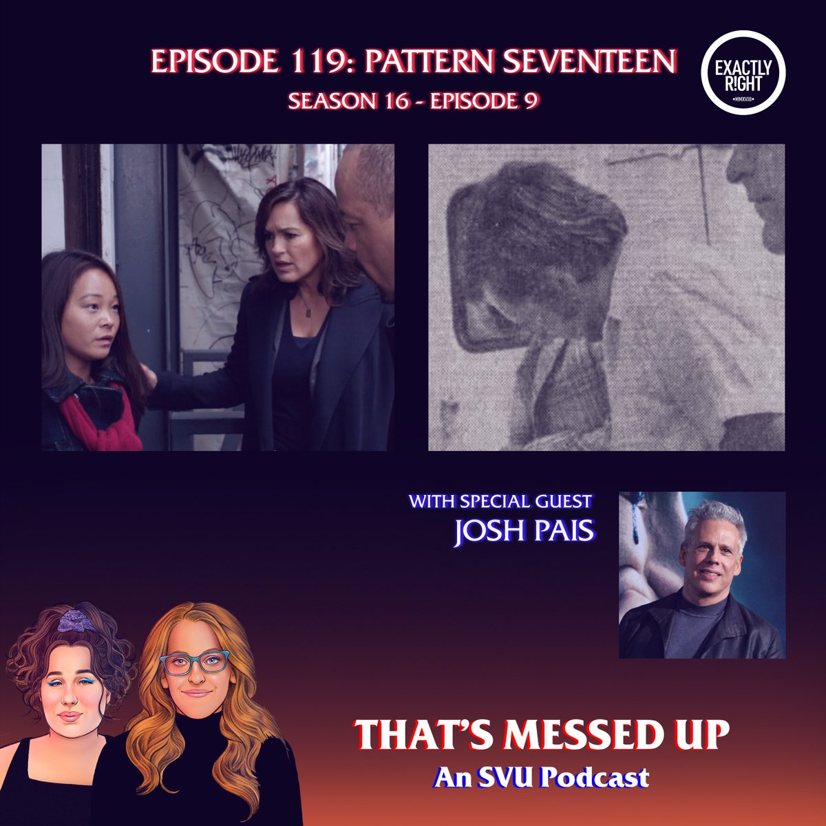 I am on today's episode of the <a href="/ExactlyRight/">Exactly Right</a> podcast, <a href="/MessedUpPod/">That's Messed Up: An SVU Podcast</a>! Take a listen here: podcasts.apple.com/us/podcast/tha…