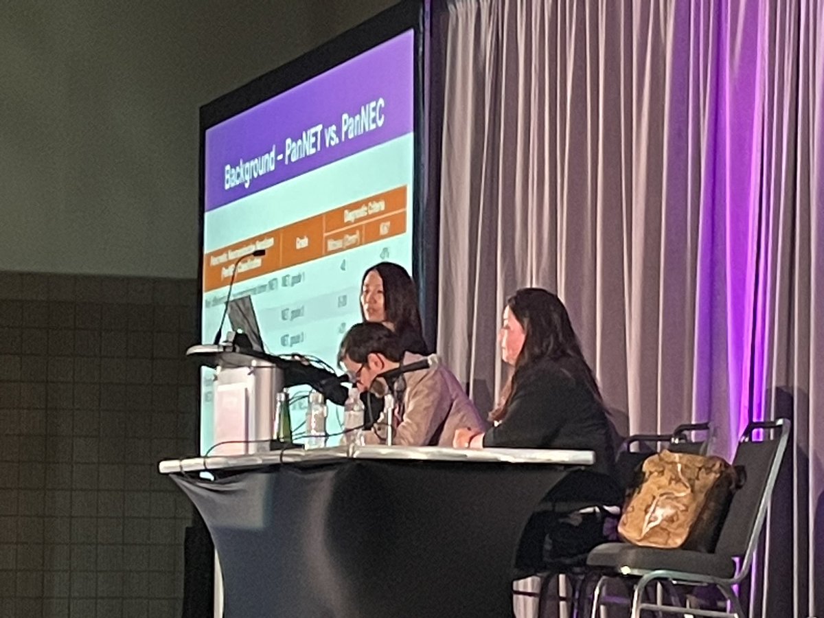 #USCAP2023 Dr. Gan from our Cytopathology group presenting our experience using cytology to distinguish G3 PAN-NET from NEC