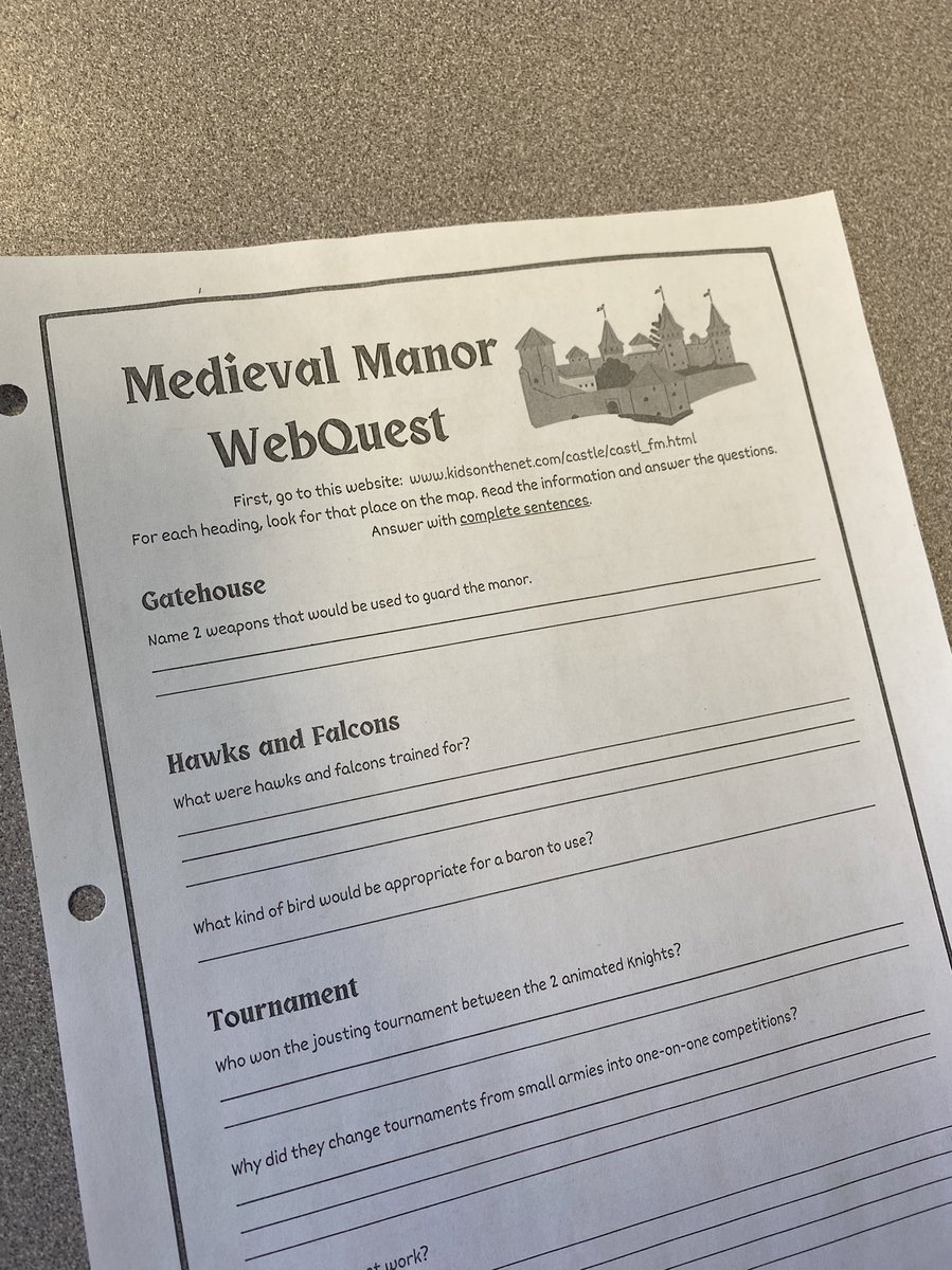 MissSnow709's tweet photo. Today the grade 5’s are learning about a Medieval Manor for their socials unit on Medieval social structure! https://t.co/NOGfoZ1jm6