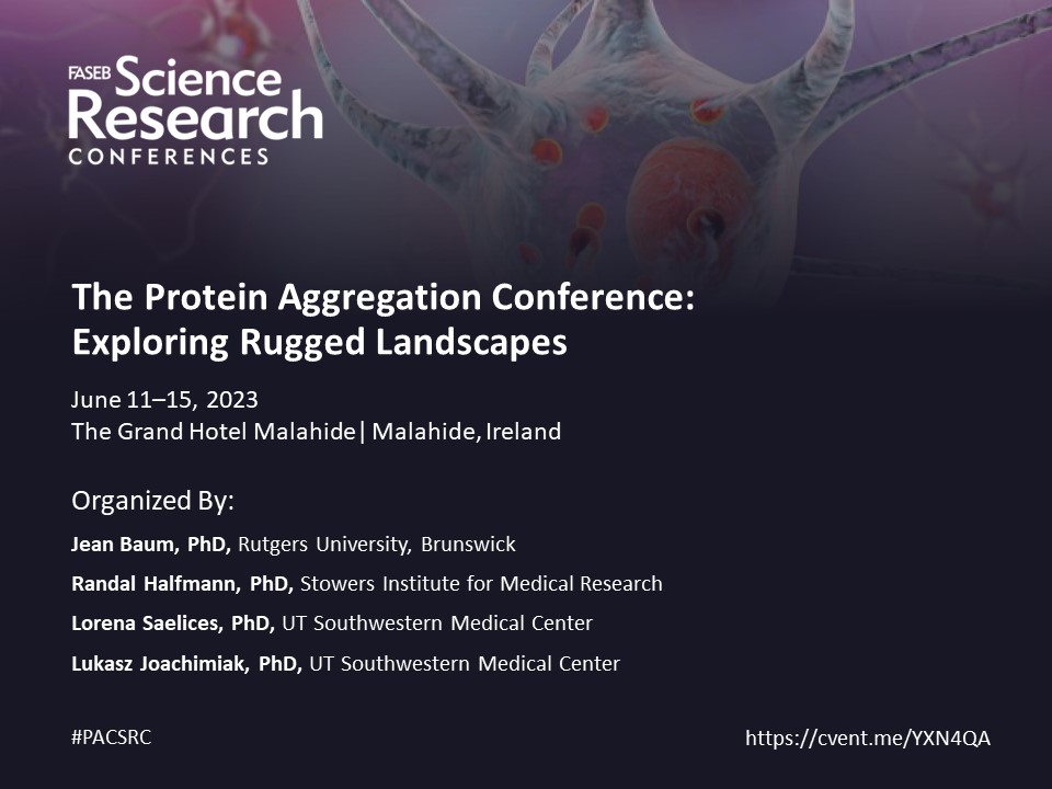 mages05's tweet photo. Present your poster or short talk at the @FASEBorg  #Aggregation Conference, 6/11-15, in Ireland. Abstracts Due: 4/9 #PACSRC #Disease #Therapeutics 

Info &amp; Reg: https://t.co/p1I9hl3I9u
Keynote: @Hlashuel 

Organizers: @HalfmannLab @SaelicesL @fauxLukasz https://t.co/Pj3eEDXWK4